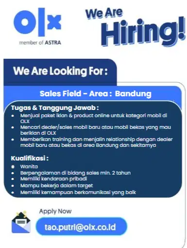 Lowongan Kerja Sales Executive Bandung