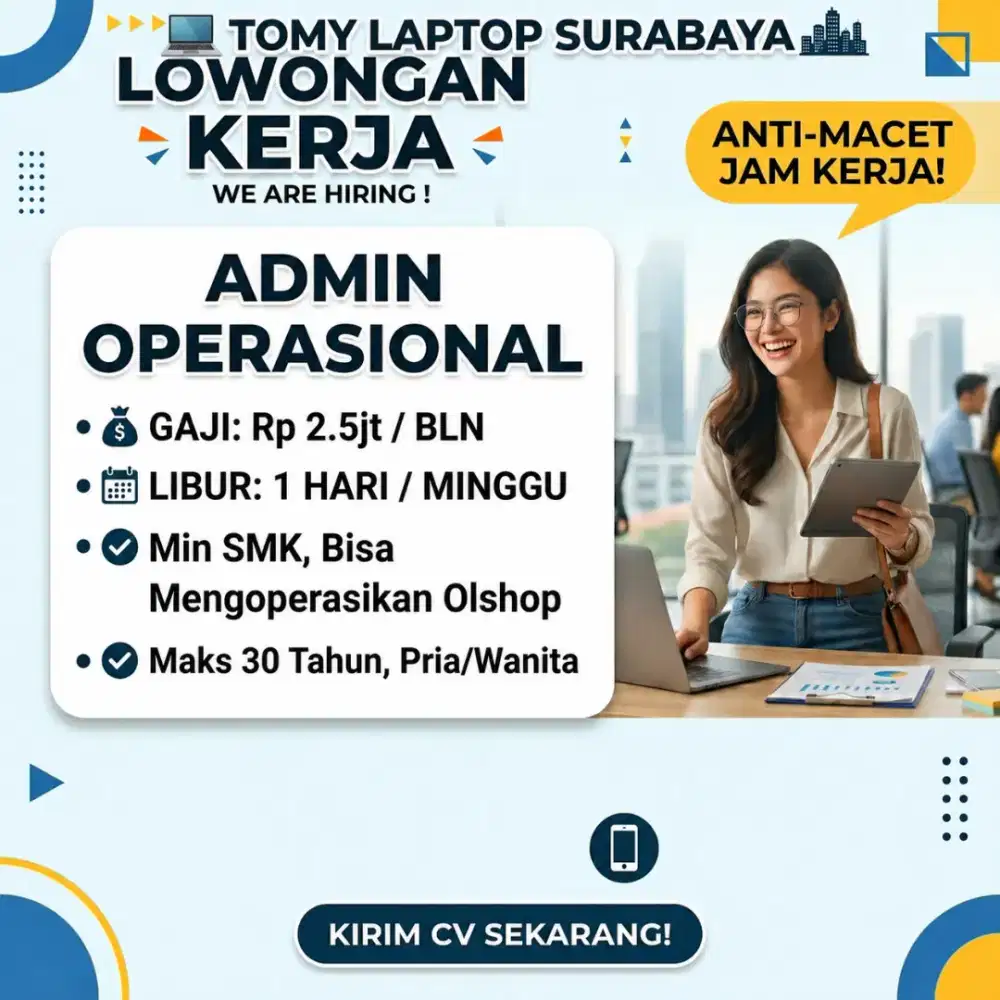 Lowongan kerja admin wanita