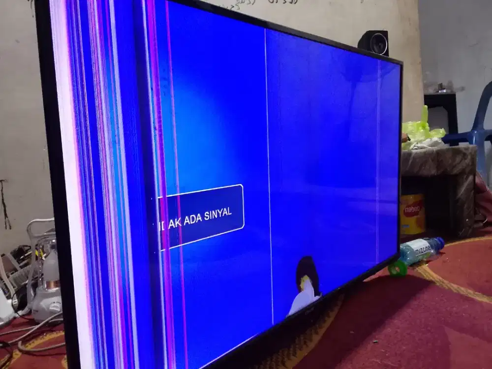 Led coocaa layar bergaris garis 40 inci