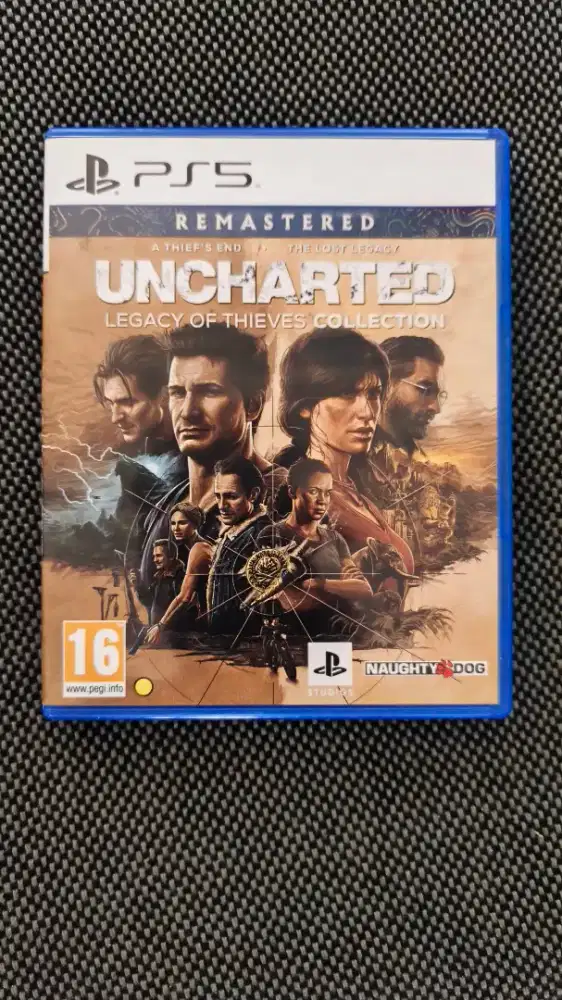 Uncharted Legacy Of Thieves Remastered BLUERAY DISK PS5
