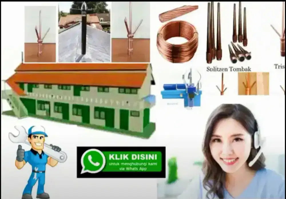 Spesialis Pasang Alat Anti Petir Penangkal Petir
