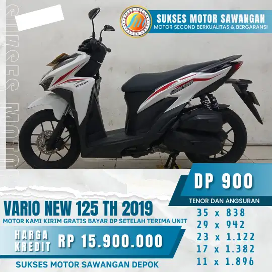 800 RB,AN ANGSURAN RINGAN HONDA VARIO 125 CBS 2019 (SUKSES MOTOR)