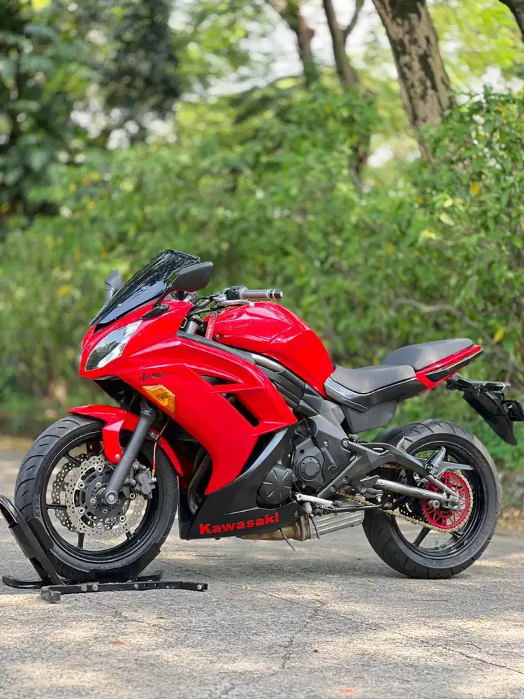 KAWASAKI ER6F 2012 MERAH KM 19K PAJAK HIDUP SIAP NGEBUT