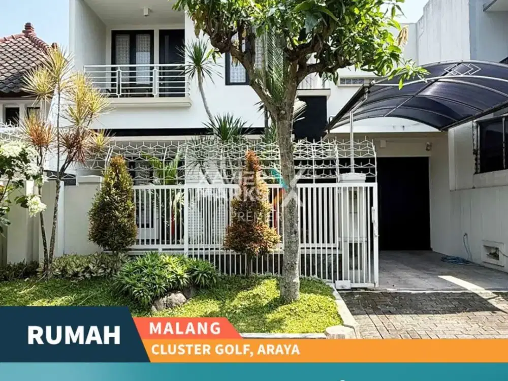Termurah Dijual Rumah Modern Full Furnish di Cluster Golf, Araya Malang
