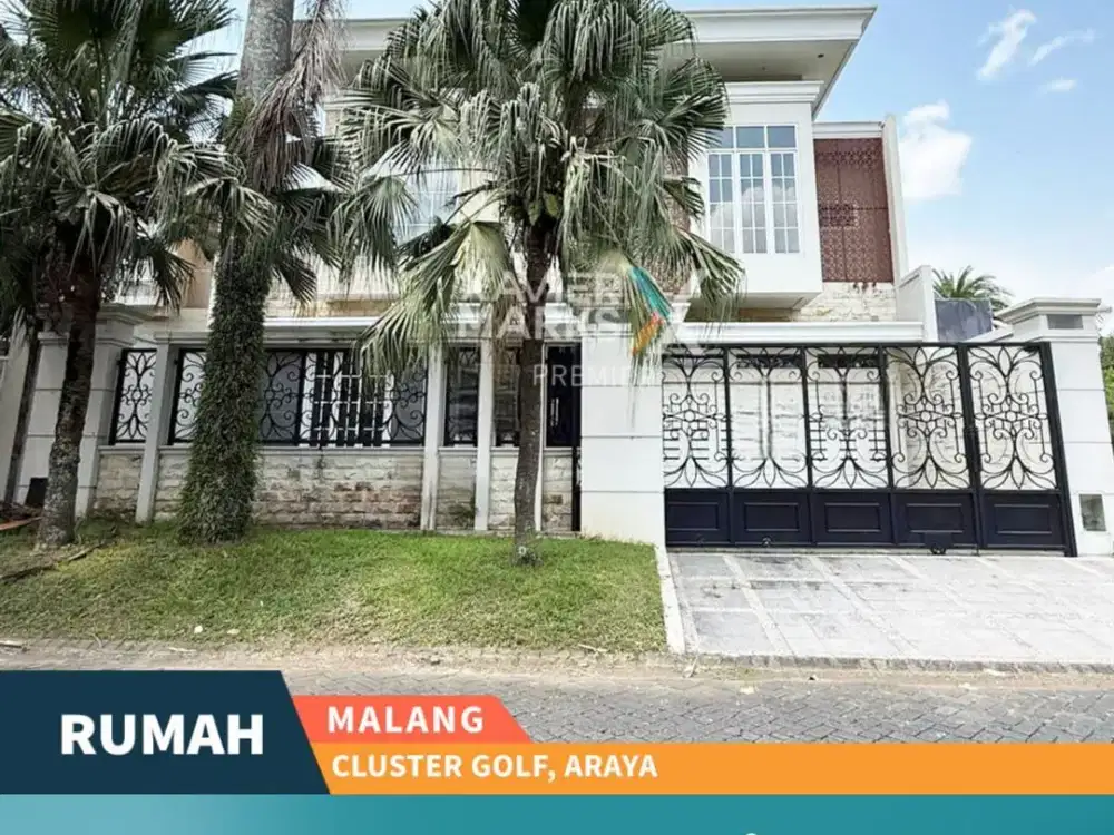 Properti Langka Rumah Mewah Modern Mainroad Golf Araya Malang