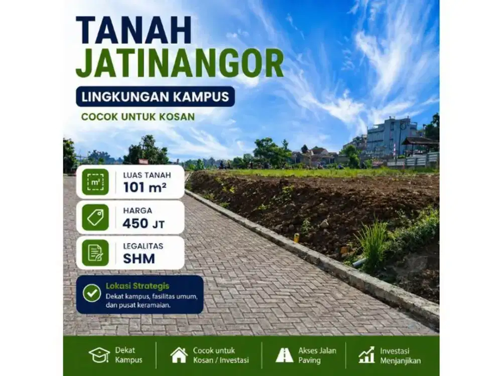 TANAH JATINANGOR COCOK UNTUK KOSAN DAN USAHA