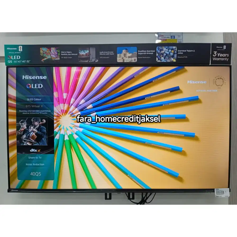 Hisense 2k QLED TV 40