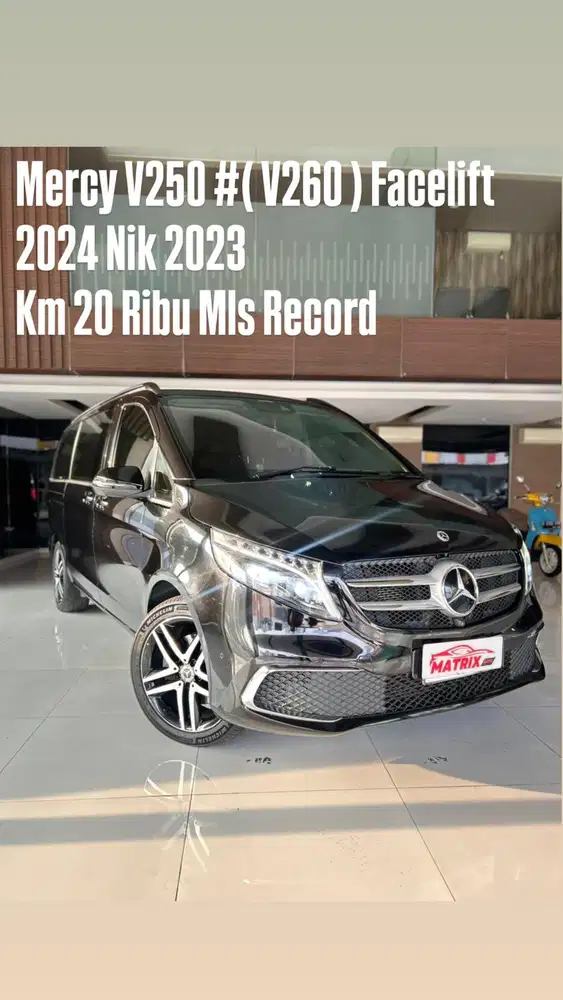 Mercy V25#(260)facelift 2024 Nik23 Black on black Siap pakai