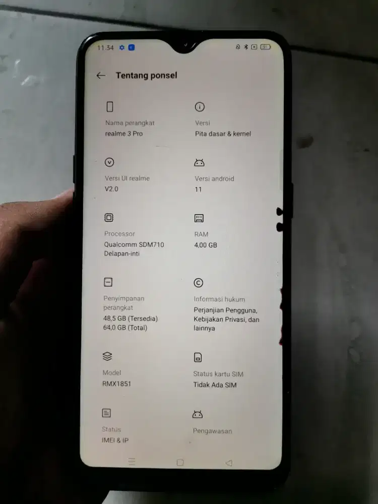 REALME 3 PRO RAM 4/64