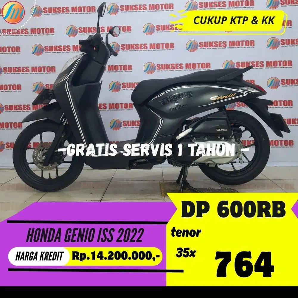 DP PROMO 600RIBU HONDA GENIO ISS 2022 ANGSURAN SANGAT TERJANGKAU