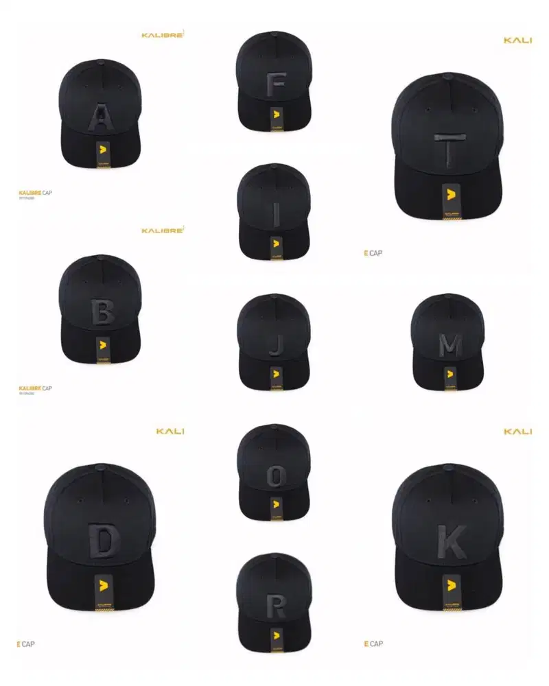 Topi Pria- Kalibre Topi-Fashion Pria-Tpi Huruf A - Kalibre Original