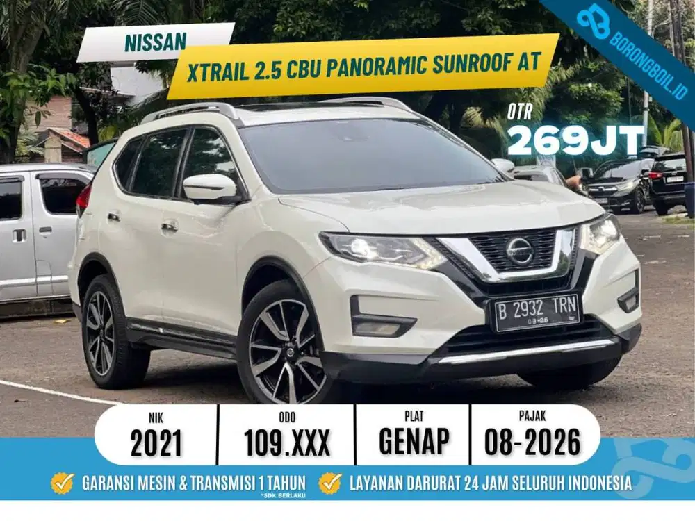 Nissan Xtrail 2.5 CBU Panoramic 2021 Putih