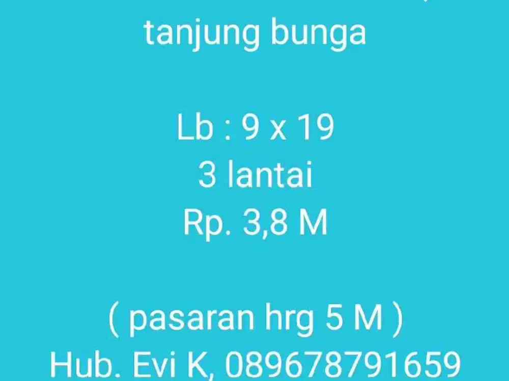Dijual Rumah di Perum. Pavillion Double Decker Tjg. Bunga Makassar
