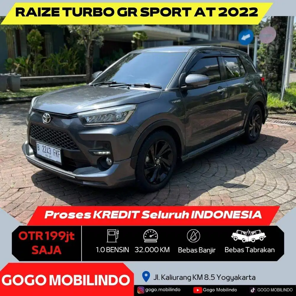 Toyota Raize Turbo GR Sport Matic 2022 ISTIMEWA DP Minim Kredit Murah