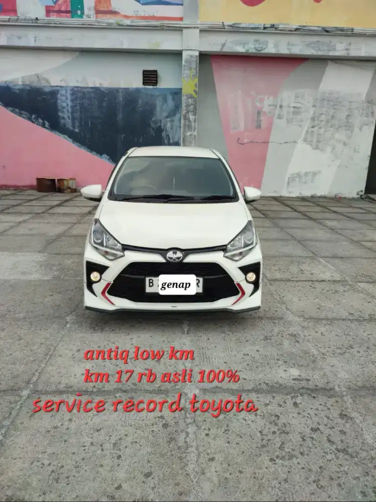 Toyota Agya TRD 2021 antiq low km 17 rb