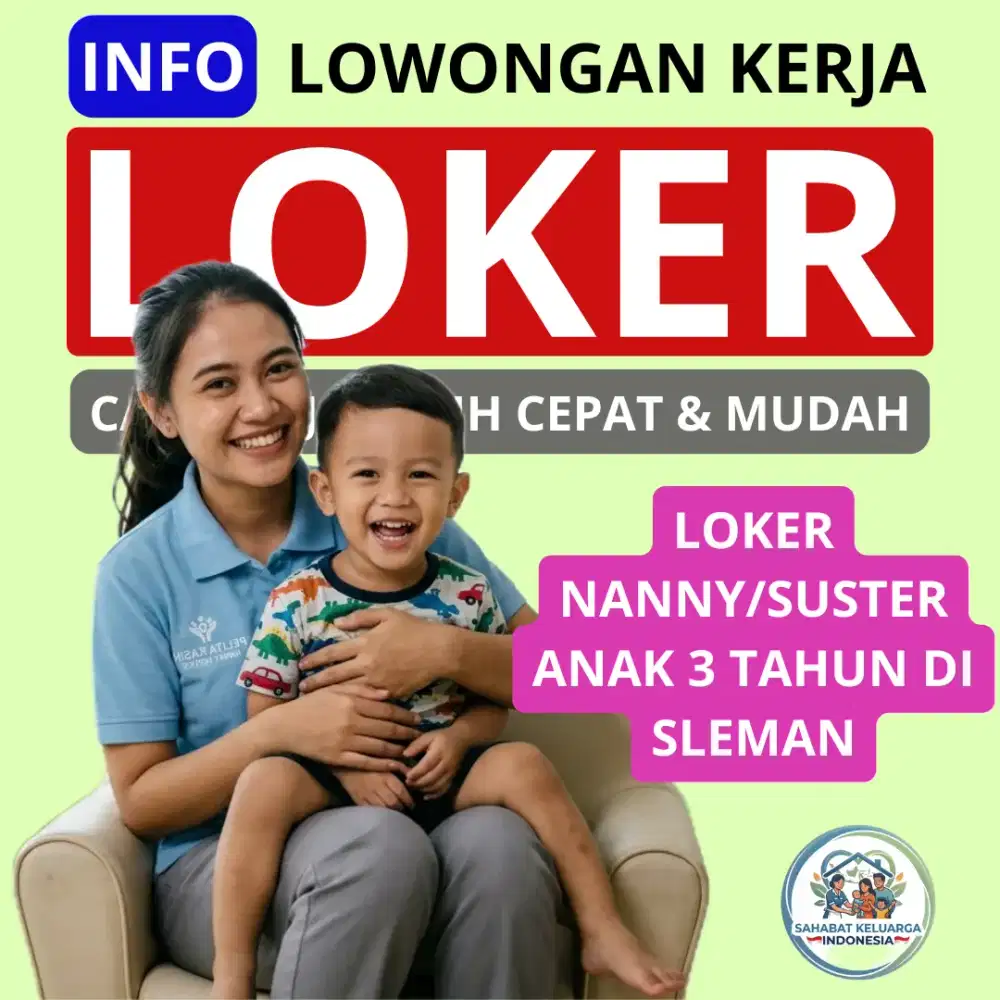 Loker suster nanny anak di sleman