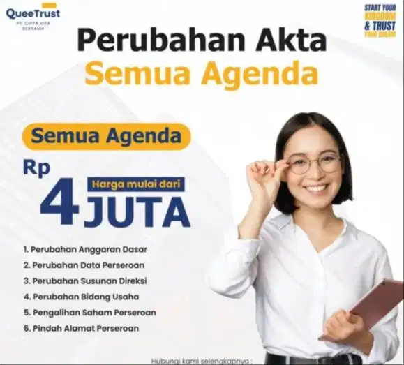JASA PERUBAHAN AKTA PT ATAU CV LENGKAP DAN MURAH DI JAKARTA
