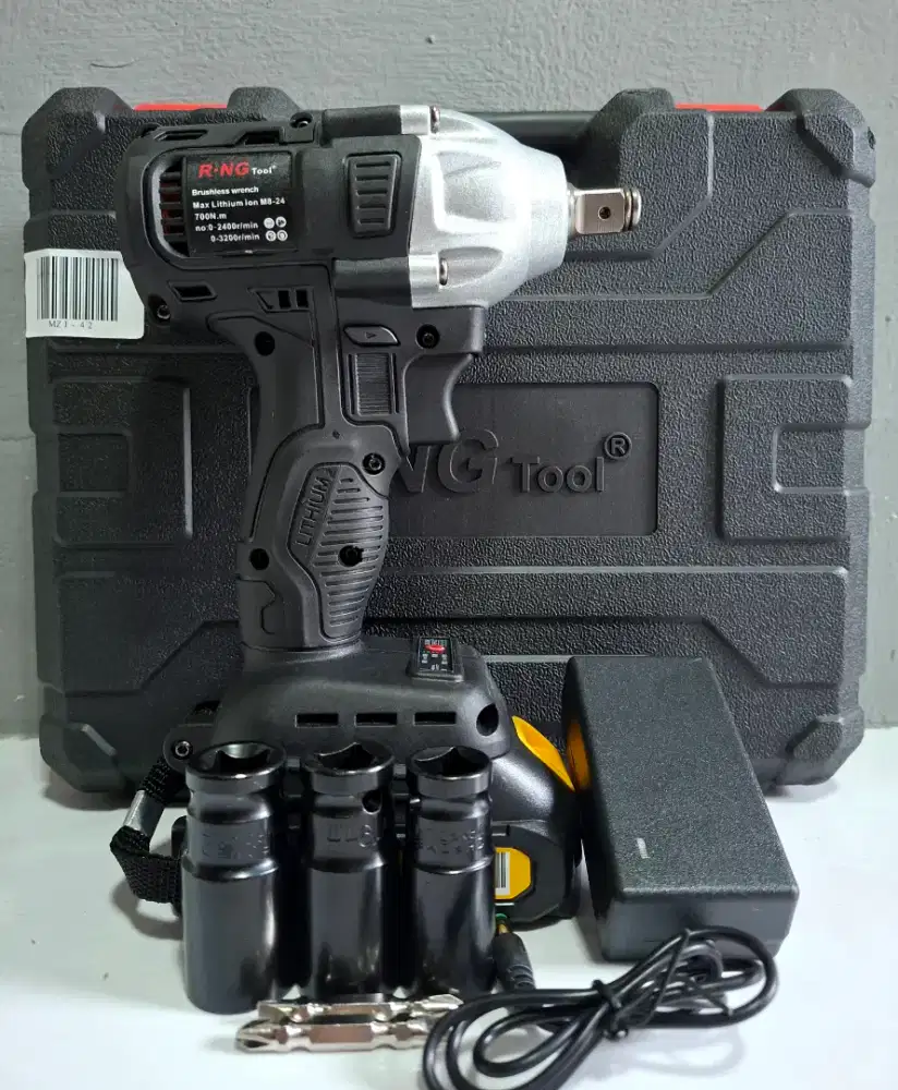 Baru mesin buka baut cordless baterai impact wrench brushless 700 nm