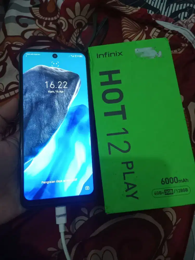 Infinix hot 12 play ram 4/128 fullset