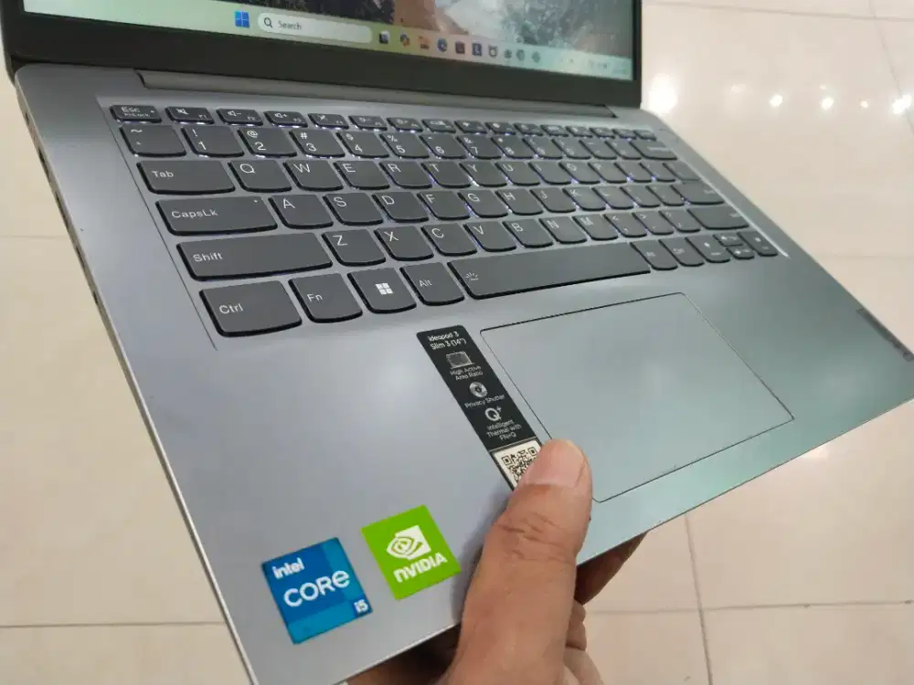 Dijual laptop Lenovo ideapad intel i5 gen 11 ram 16GB VGA NVIDIA Gefor