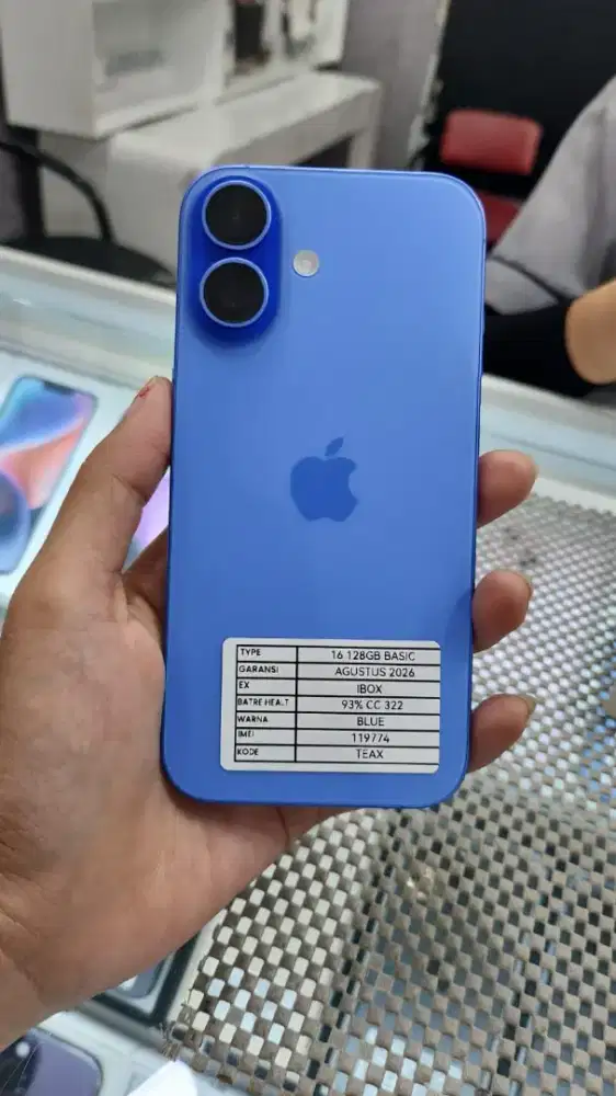 Second iphone 16 128gb blue Ibox grs agus 2026