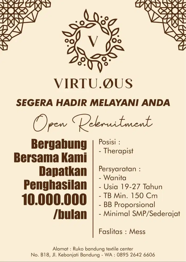 loker buat therapist