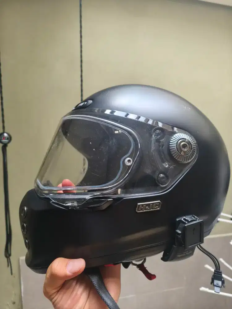 Jual Cepat HJC V10 Vintage Black Doff