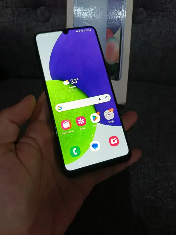 Samsung A22 7/128 msh segel belum pernah Service sama sekali