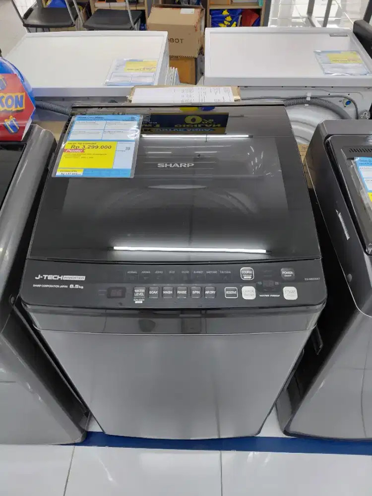 Mesin Cuci Sharp 8.5KG170 watt inverter