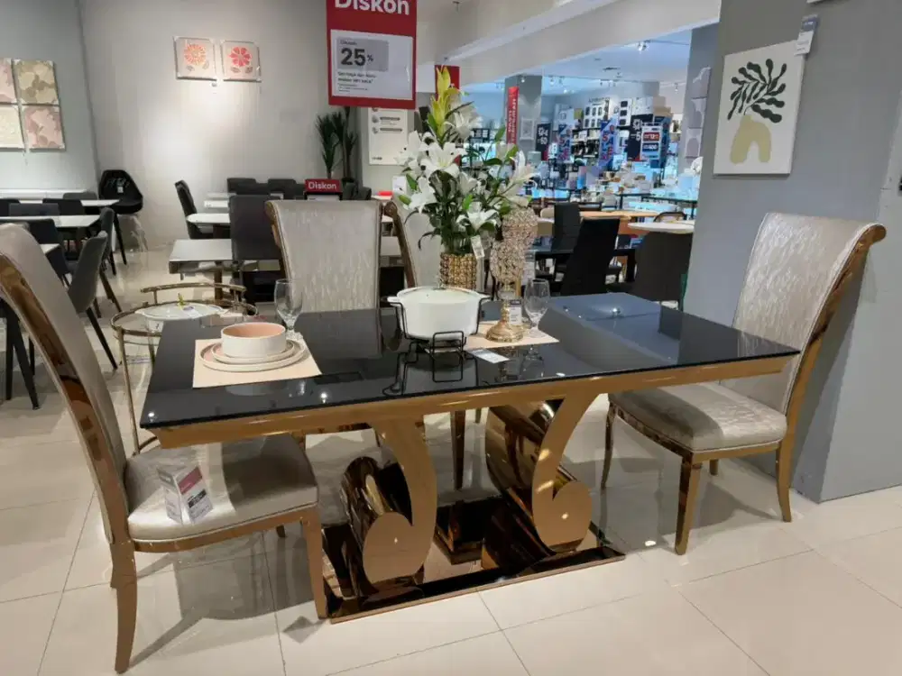 Kredit meja makan 6 kursi hanya dengan KTP