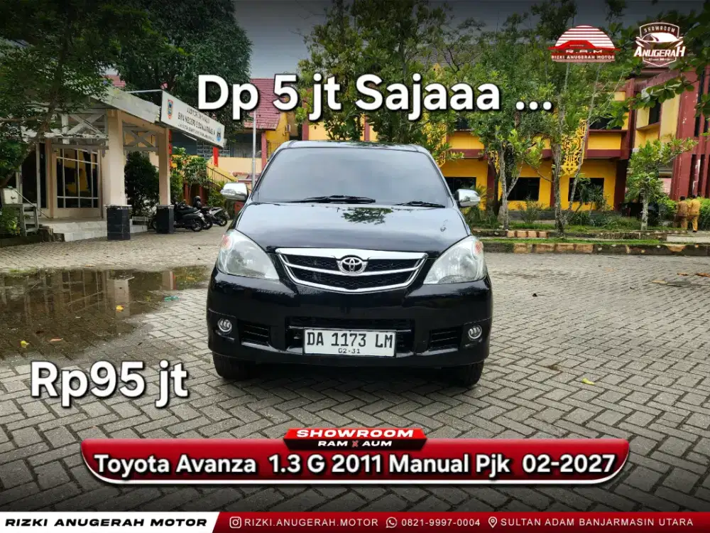 Dp ringan Toyota Avanza 1.3 G 2011 MT Manual