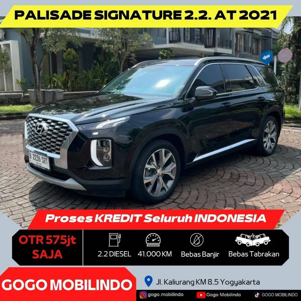 Hyudai Palisade Signature Matic 2021 ANTIK DP Minim Cx5 Kredit Murah