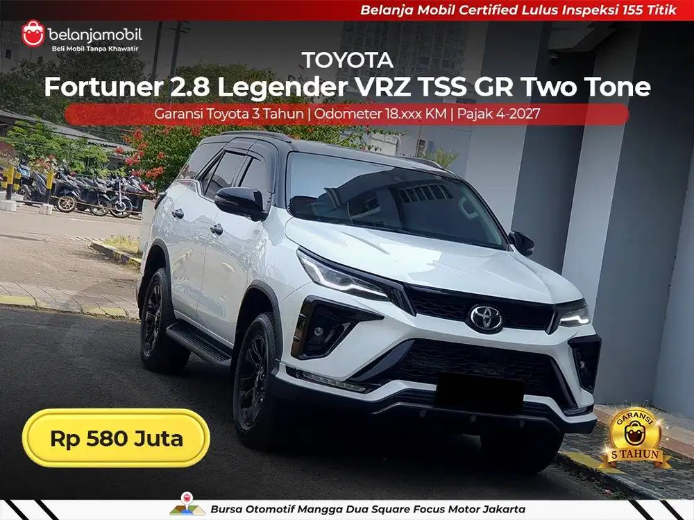 [ GARANSI 5TH ] Toyota Fortuner 2.8 Legender VRZ TSS GR 4x2 2025/2026