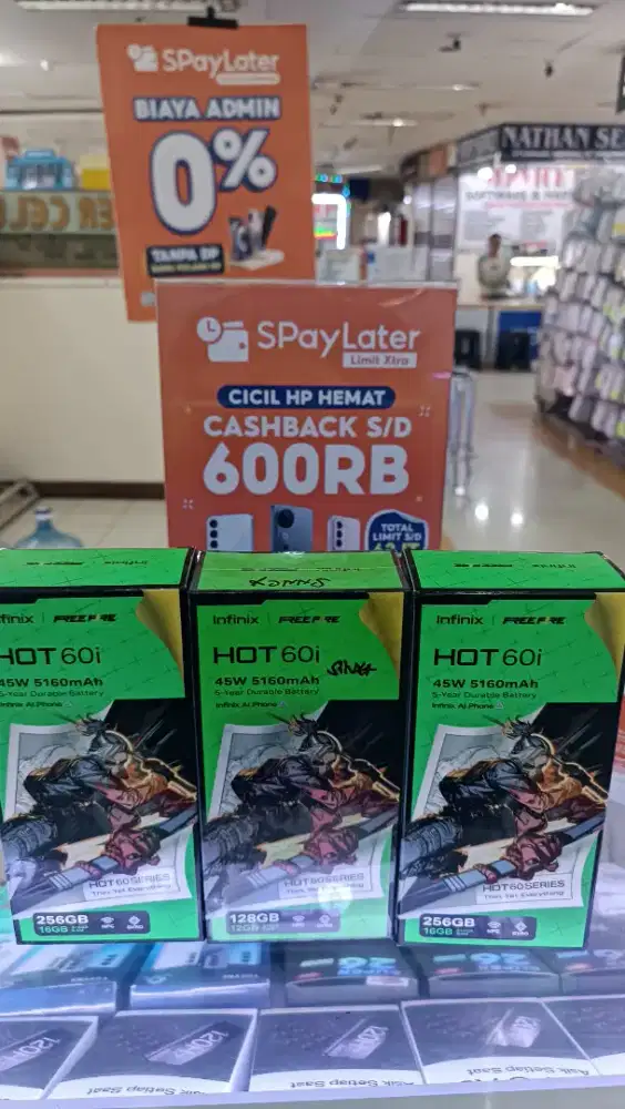 INFINIX HOT 60i RAM 6+6GB/128GB NFC KAS & KREDIT BARU GARANSI RESMI