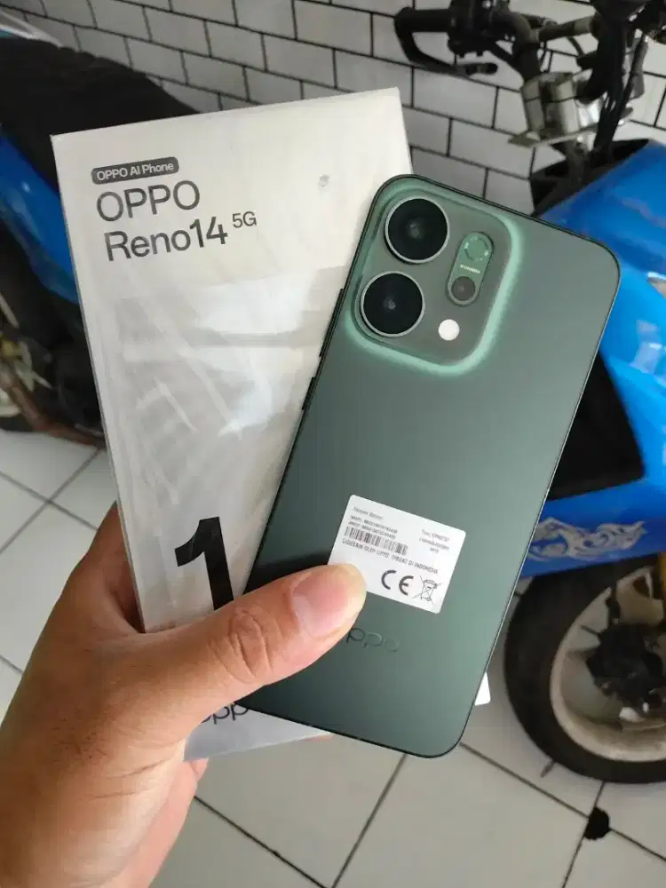 Oppo Reno 14 5G 8/256GB lengkap full sett original semua
