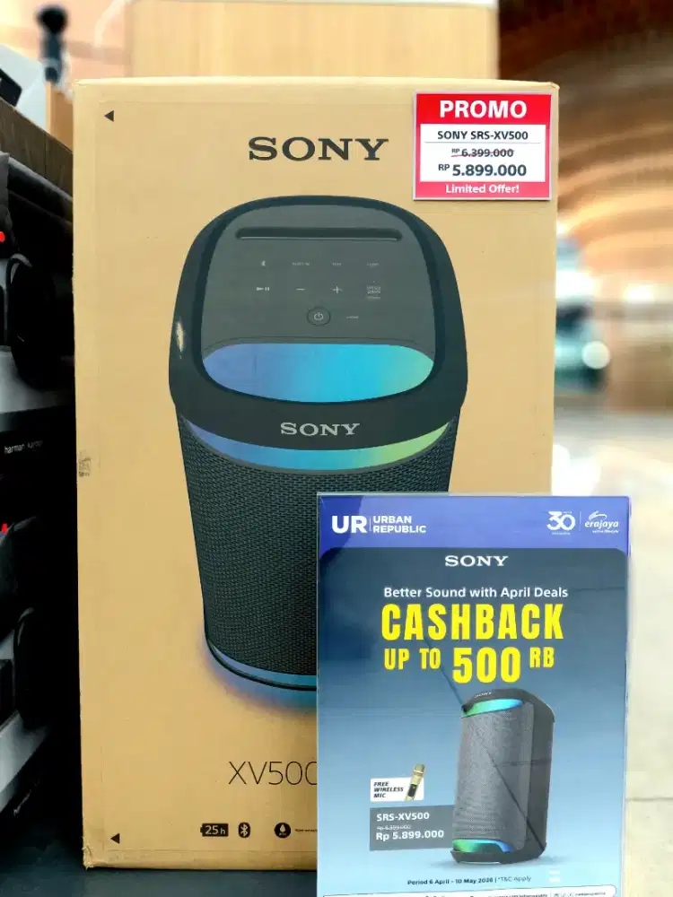 SPEAKER SONY XV500 Free WIRELESS MIC