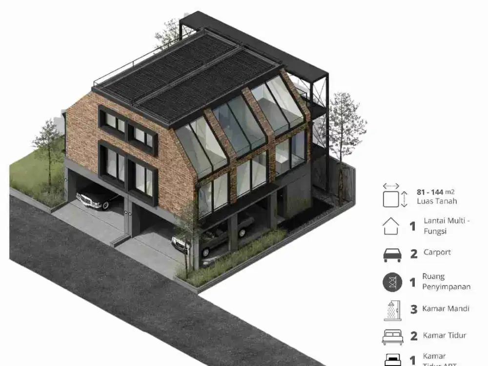 dijual rumah sedang tahap bangun pinggir jln tanjung barat Jaksel