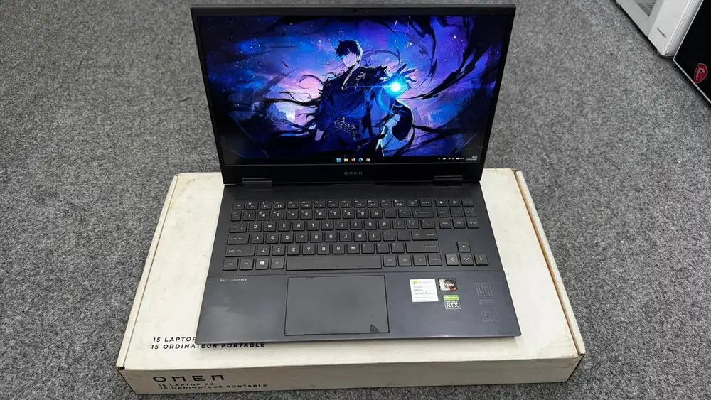 READY LAPTOP GAMING/DESAIN  HP Omen 15 - EN0013AX Ryzen 7 Rtx 2060