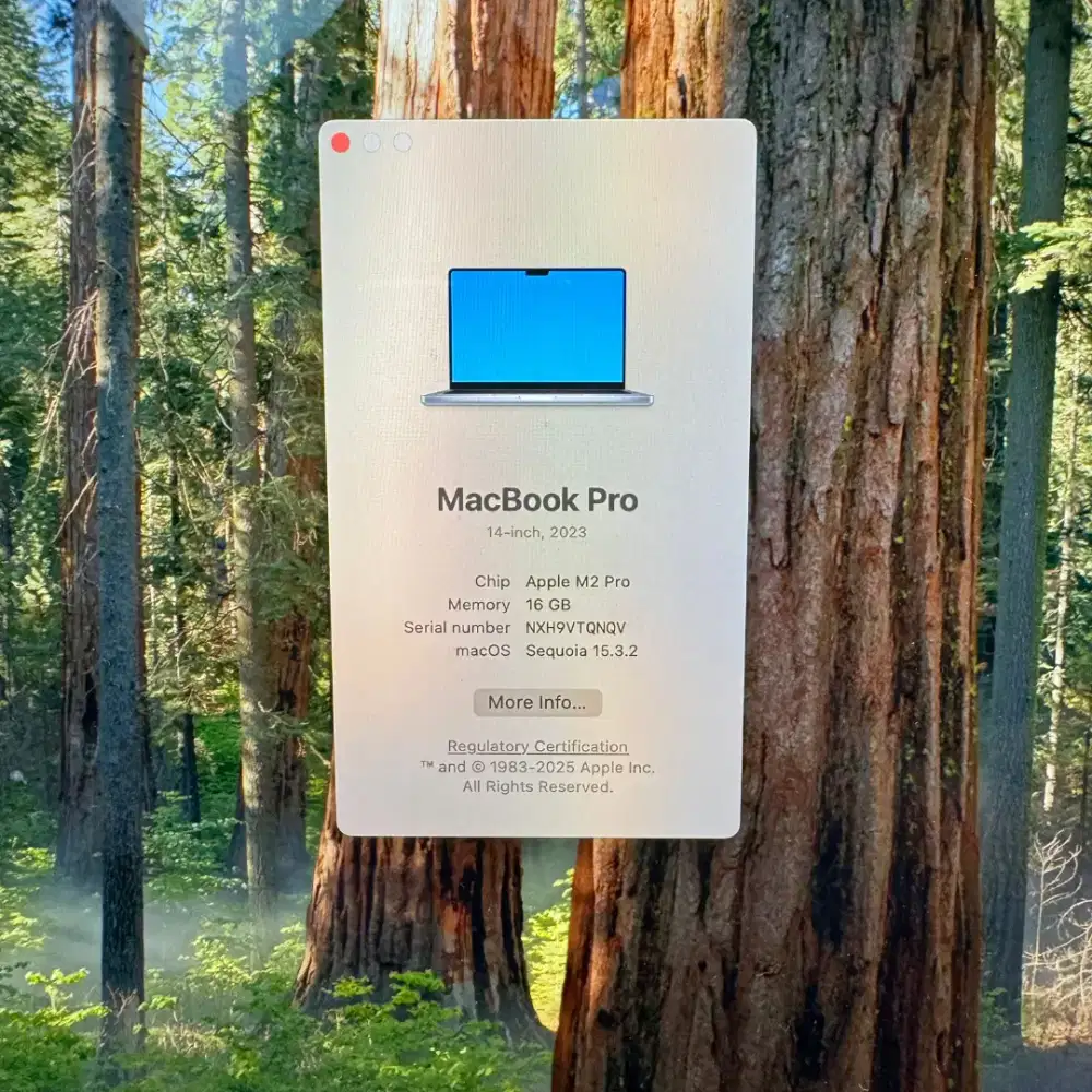 Macbook M2 Pro 14 Inch Ram 16 Ssd 1 Tb lengkap full set Space Grey