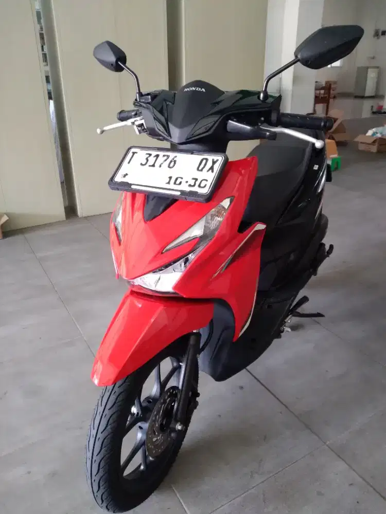 Beat CBS 2025 Merah Hitam Mulus