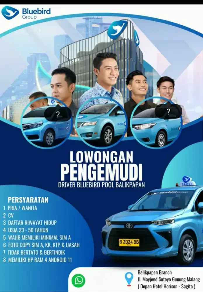 Pengemudi Bluebird Balikpapan