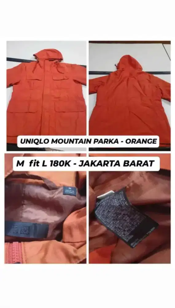 jaket UNIQLO MOUNTAIN PARKA