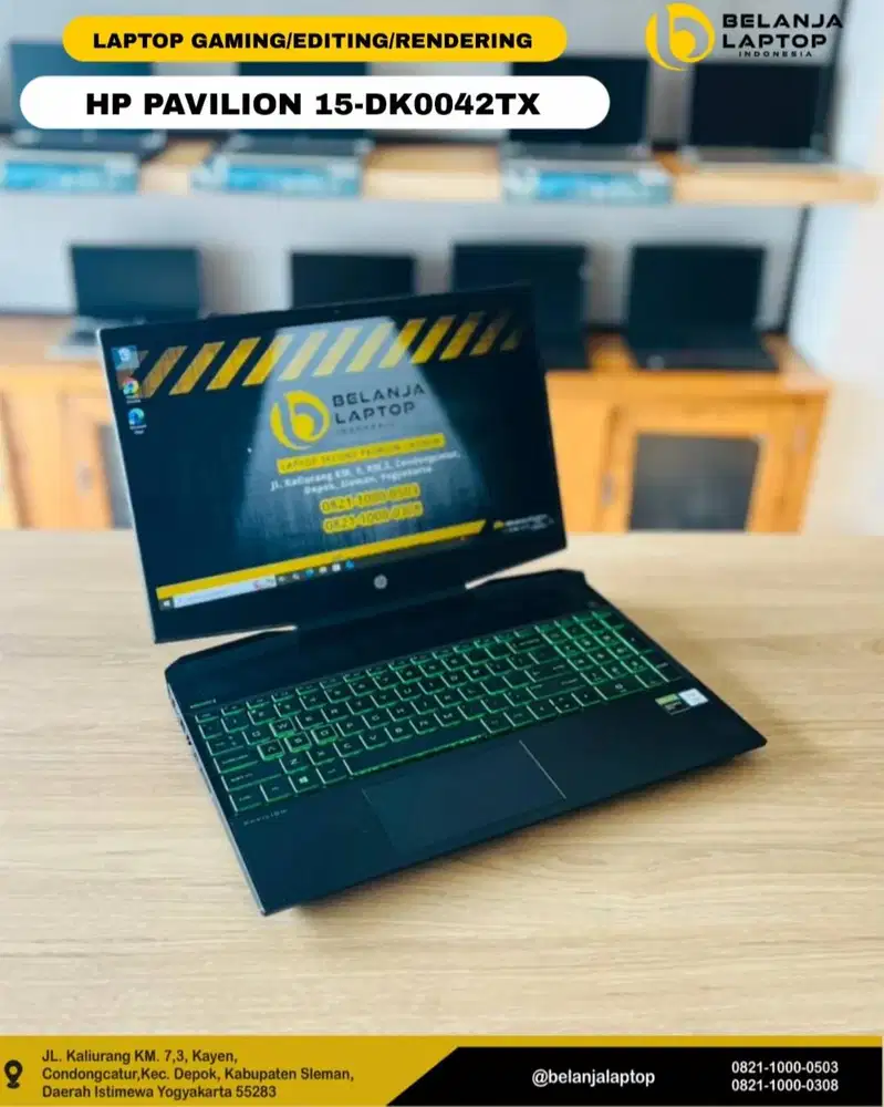 HP PAVILION Gaming 15-DK0042TX/ intel i7 gen 9/16GB/256GB SSD+ 1TB HDD