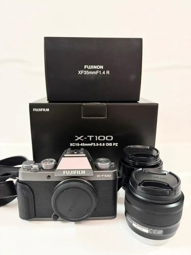 Dijual Kamera FujiFilm XT 100 beserta lensa (Second)