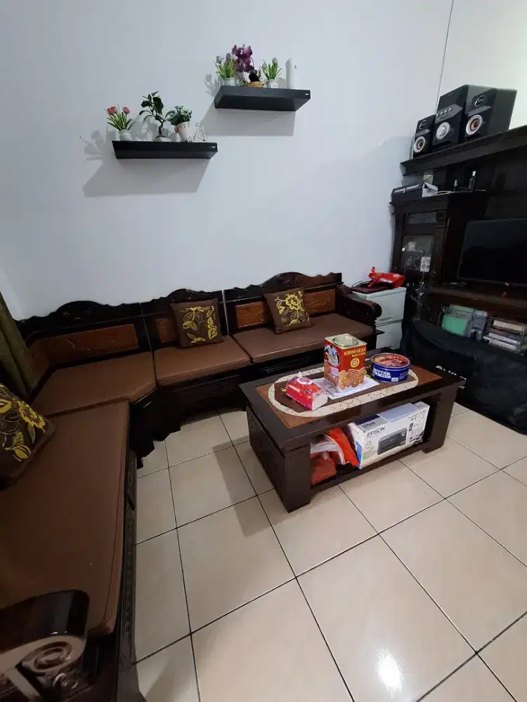 Jual kursi sudut ruang tamu cantik