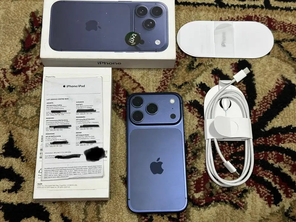 iPhone 17 Pro 256Gb Deep Blue iBox Mulus Like New Fullset Original