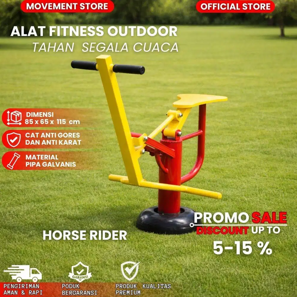 Alat Fitness Outdoor Houserdier Alat Fitness Taman Tahan Segala Cuaca