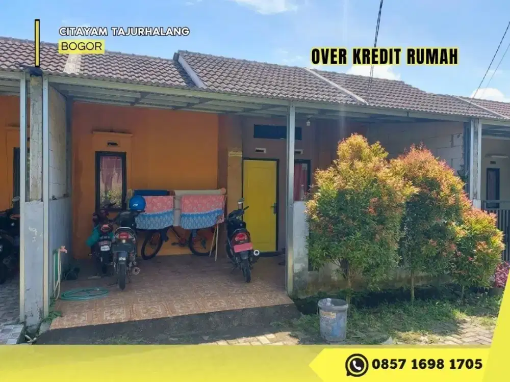 Jual Rumah Take Over 69JT dkt Stasiun di Citayam Grande Asri Bogor
