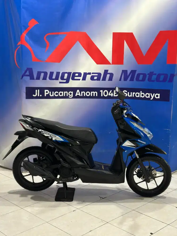 Honda Beat Eco Cbs Tahun 2023 biru hitam