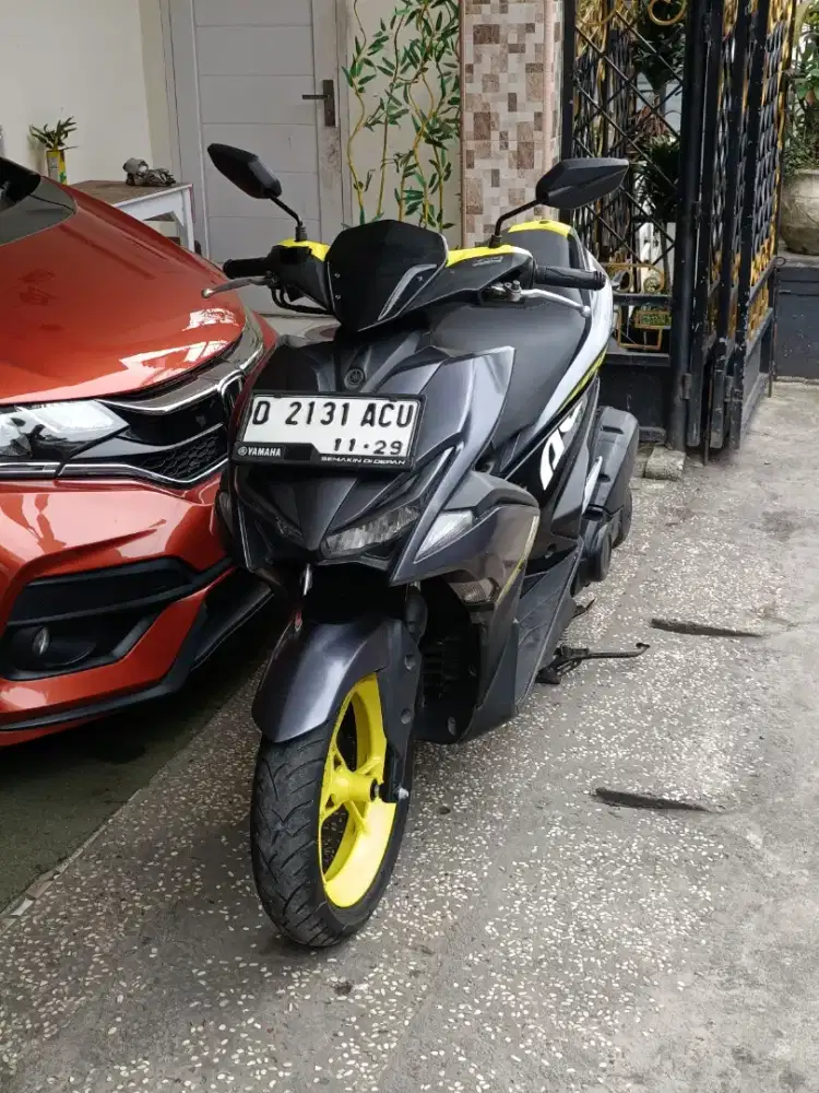 Aerox tahun 2019 low km 23rb/tt boleh gan cash lebih bagus